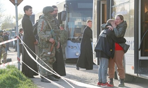 Civilians evacuated from Ukraine's Mariupol, Russia renews shelling