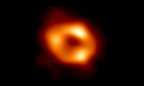 Scientists unveil image of 'gentle giant' black hole at Milky Way's centre