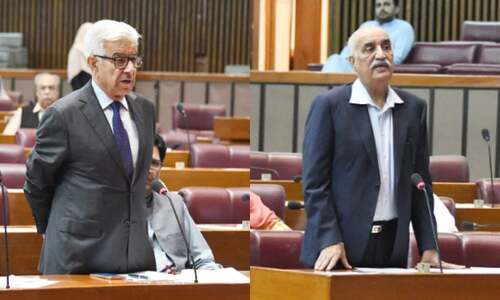 NA session: Khawaja Asif suggests water tax, Khursheed Shah wants national debate