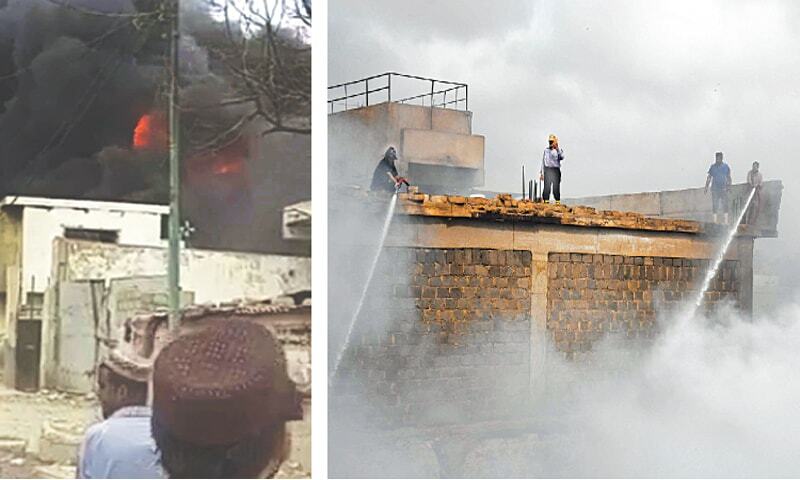 Ferocious fire destroys mattress factory in Karachi's Pak Colony