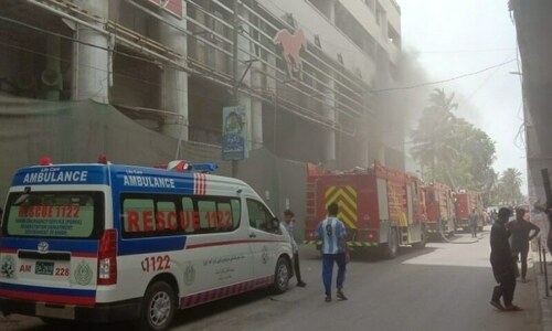 Superstore fire doused at last, building residents in misery