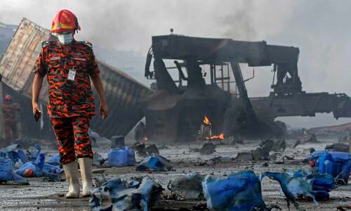 Bangladesh port depot fire kills 38, injures 300