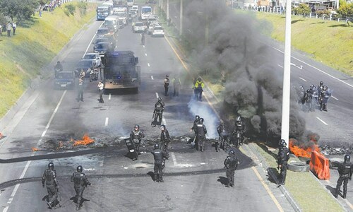 Protests against high fuel prices and living costs continue in Ecuador Protests against high fuel prices and living costs continue in Ecuador