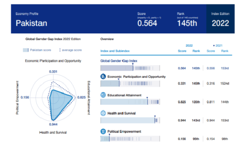 Pakistan second-worst country on Global Gender Gap Index: WEF report