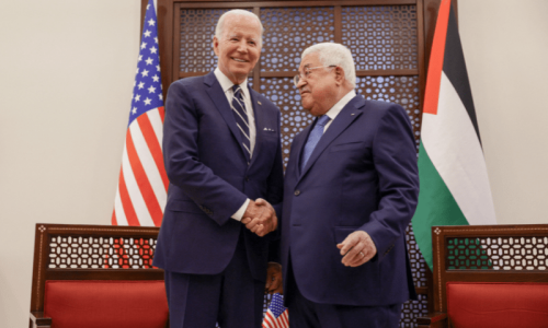 In occupied West Bank, Biden says Palestinians need to see &lsquo;political horizon&rsquo;
