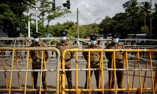 Sri Lanka puts emergency in place ahead of parliament's vote for new president