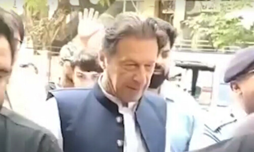 &lsquo;Azadi March&rsquo; violence: Islamabad court confirms pre-arrest bail for Imran in 10 cases