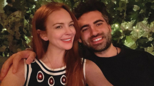 American actor Lindsay Lohan hints at being married to Dubai-based banker Bader Shammas