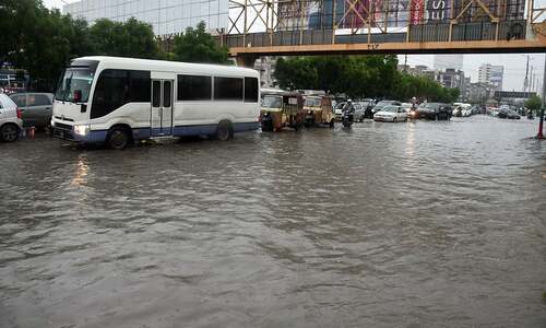 Six killed in rain-related incidents as flooding turns ferocious in Karachi