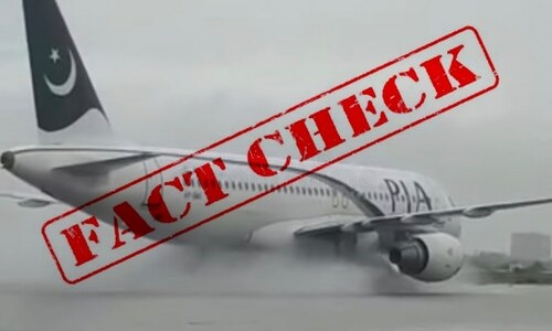 Fact check: Video of PIA plane landing on inundated Karachi runway is over two years old