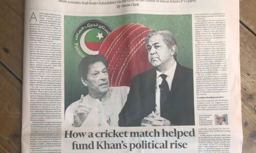 Cricket club disclosure haunts PTI funding case