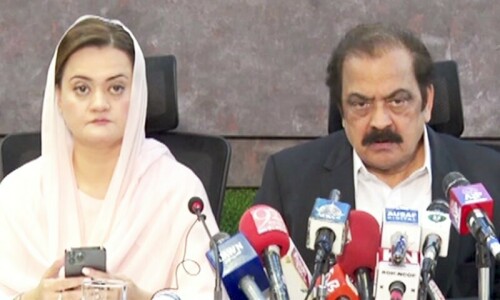 Govt won&rsquo;t allow PTI to protest outside ECP offices tomorrow: Rana Sanaullah