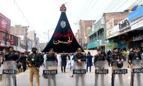 Countrywide Muharram 9 processions conclude amid strict security Countrywide Muharram 9 processions conclude amid strict security