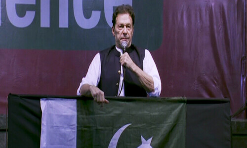 Imran announces country-wide mass mobilisation campaign at PTI's Lahore power show Imran announces country-wide mass mobilisation campaign at PTI's Lahore power show