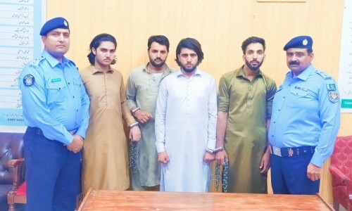 Four suspects held for harassing female foreign tourists at Islamabad's Shakarparian on Independence Day Four suspects held for harassing female foreign tourists at Islamabad's Shakarparian on Independence Day