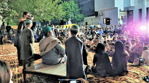 For 12th year, Lahore’s Sangat performs Punjabi street play at Bulleh Shah mela