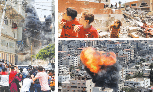 Israeli strikes destroy homes in Gaza amid calls for restraint