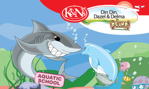 Delma encounters sharks