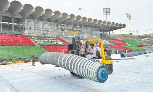 Punjab takes the flak for removal of Lahore's National Stadium AstroTurf Punjab takes the flak for removal of Lahore's National Stadium AstroTurf