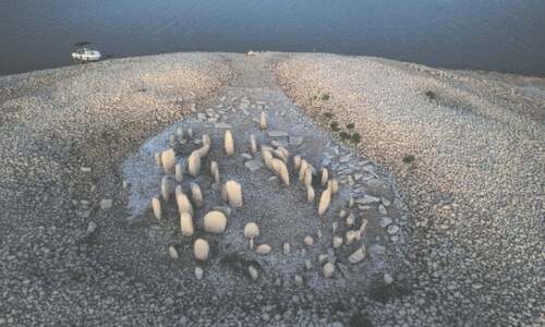 &lsquo;Spanish Stonehenge&rsquo; emerges from drought-hit dam