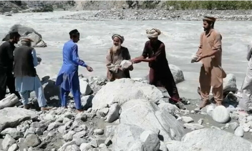 Flood aftermath: Tired of being cut off, residents forge their own path in parts of KP Flood aftermath: Tired of being cut off, residents forge their own path in parts of KP