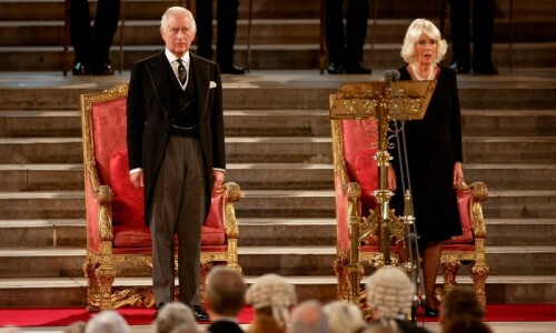 King Charles addresses British parliament, heads to Scotland for queen&rsquo;s vigil