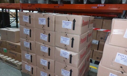 48m ‘hoarded’ Panadol tablets confiscated from warehouse in Karachi’s Hawkesbay: Sindh govt 48m ‘hoarded’ Panadol tablets confiscated from warehouse in Karachi’s Hawkesbay: Sindh govt