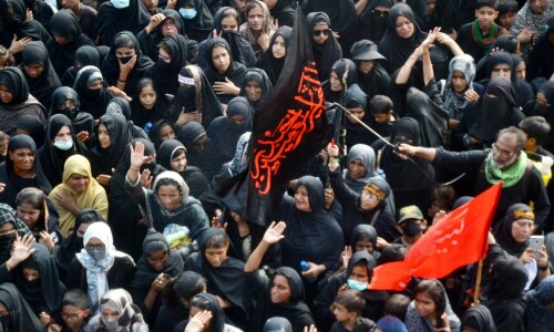 In pictures: Mourners join processions during Imam Husain&rsquo;s Chehlum in Hyderabad