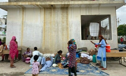 &lsquo;This is not our country&rsquo;: At shelters in Karachi, flood victims struggle to stay afloat