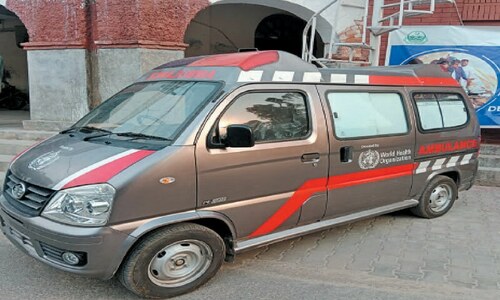 WHO donates flood relief items