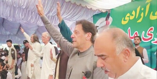 Political rhetoric heats up as Imran Khan set to give 'Azadi March' another go Political rhetoric heats up as Imran Khan set to give 'Azadi March' another go