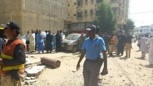One killed, five hurt in gas explosion at office in Karachi's DHA: officials One killed, five hurt in gas explosion at office in Karachi's DHA: officials