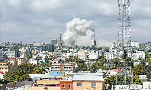 Car bombs at Somali education ministry leave nine dead