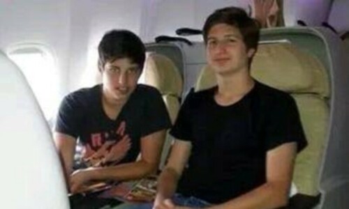 Imran Khan's sons arrive in Lahore to visit him