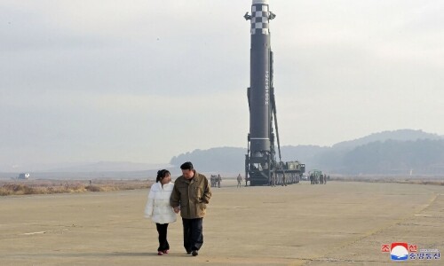 North Korea&rsquo;s Kim reveals daughter at ballistic missile test