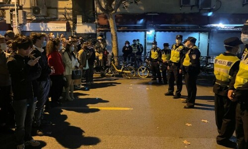 Clashes in Shanghai as Covid protests flare across China