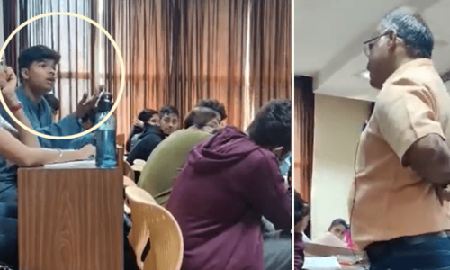 بھارت: دوران کلاس ’دہشت گرد‘ کہنے پر مسلمان طالب علم نے پروفیسر کو کھری کھری سنا دی