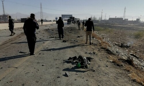Policeman among four dead in suicide blast in Quetta’s Baleli area: police Policeman among four dead in suicide blast in Quetta’s Baleli area: police