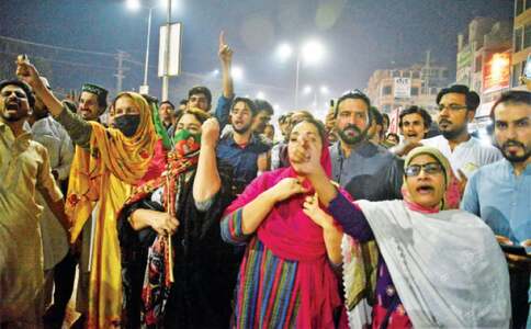 PTI workers take to streets against attack on their leader