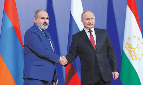 Armenian leader laments lack of help from Russia-led alliance