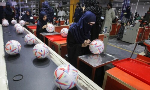 &lsquo;Made-in-Sialkot&rsquo; ball puts Pakistan in FIFA World Cup
