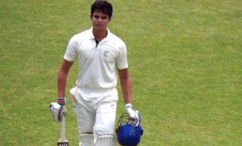 Sachin Tendulkar&rsquo;s son hits ton on first-class debut