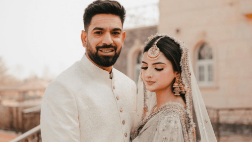 Cricketer Haris Rauf ties the knot with model Muzna Masood Malik
