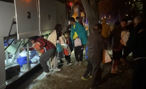 Migrants left outside Kamala Harris&rsquo; home in freezing cold