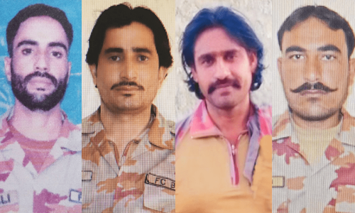 4 security personnel martyred in terrorist activity from across Pak-Iran border in Balochistan: ISPR 4 security personnel martyred in terrorist activity from across Pak-Iran border in Balochistan: ISPR