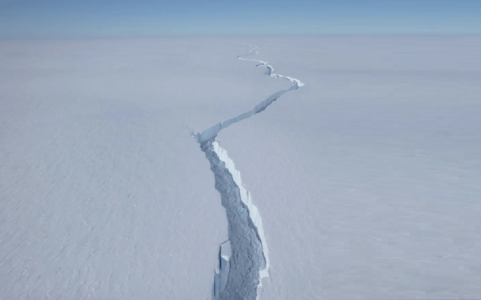 Iceberg breaks off near British base in Antarctica