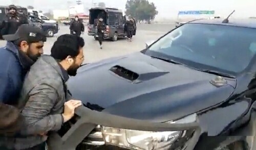 PTI&rsquo;s Farrukh Habib booked for &lsquo;attacking law enforcers&rsquo;