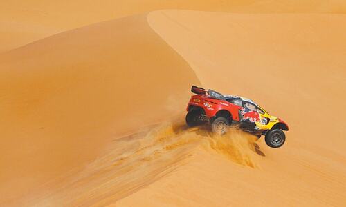 Al-Attiyah retains Dakar lead as Loeb notches up sixth stage win Al-Attiyah retains Dakar lead as Loeb notches up sixth stage win