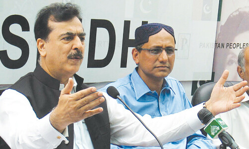 Gilani blames his 2012 ouster on support for south Punjab province