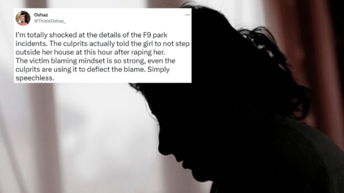 The F-9 park rape is another example of the extreme dangers of victim blaming